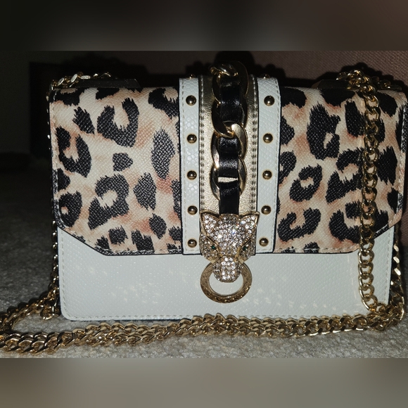 Aldo NWOT Chain strap Cheetah Print Purse - Picture 2 of 11